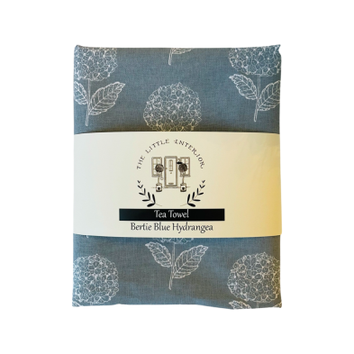 Bertie Blue Hydrangea Tea Towel